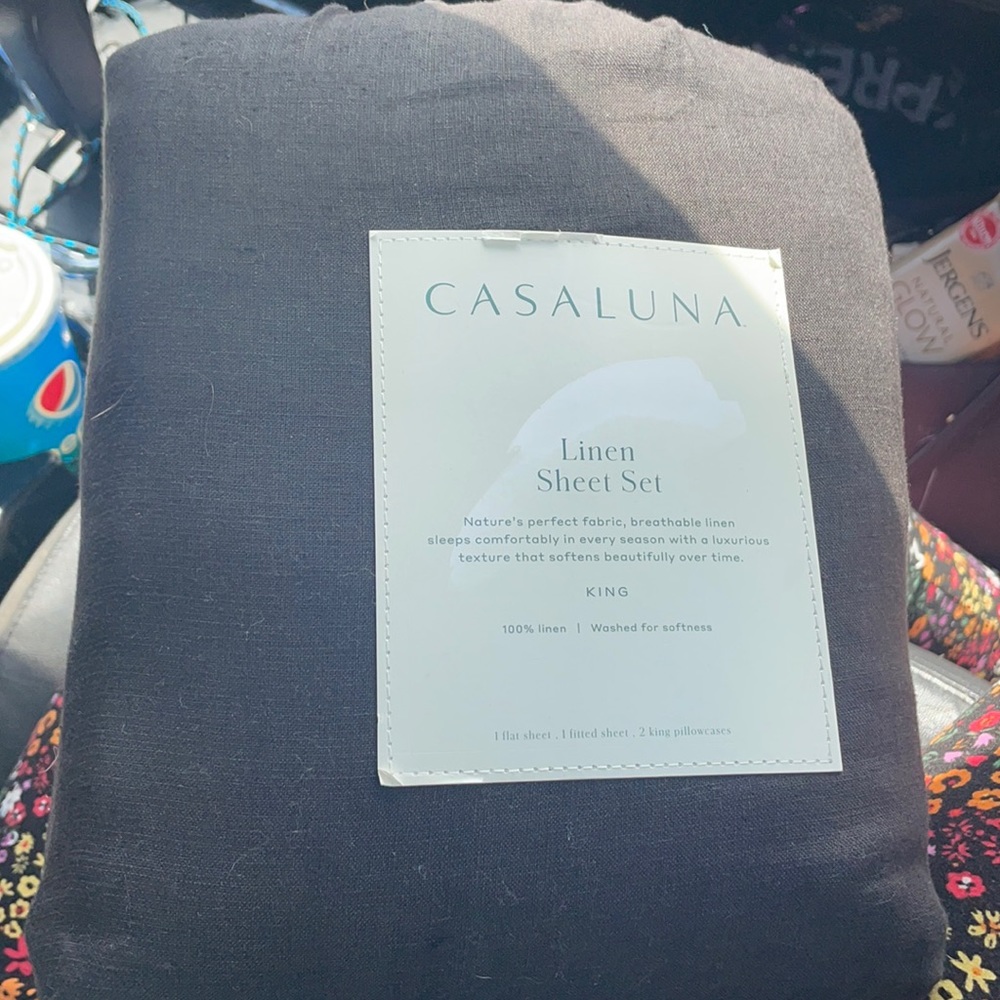 COPY - Casaluna king linen sheet set